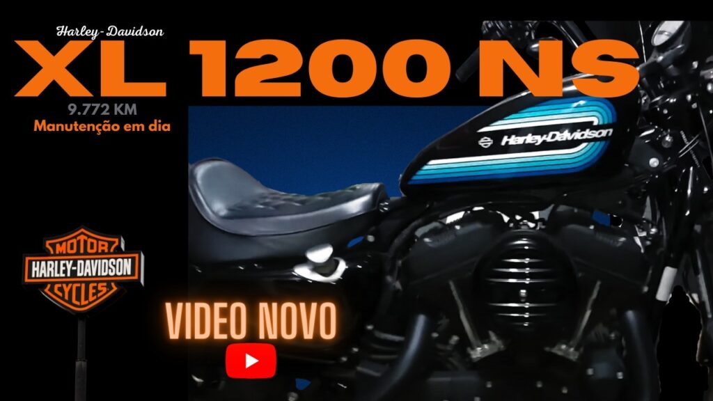 Arte do canal: Harley-Davidson XL 1200 NS, vídeo novo